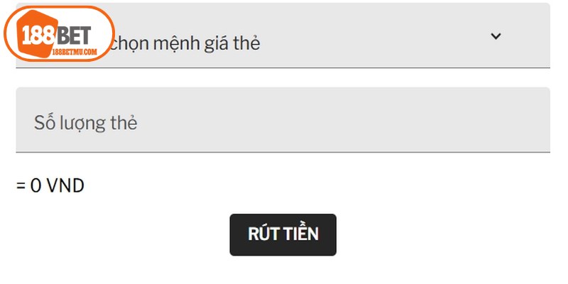 Mẹo rút tiền 188BET siêu nhanh chóng
